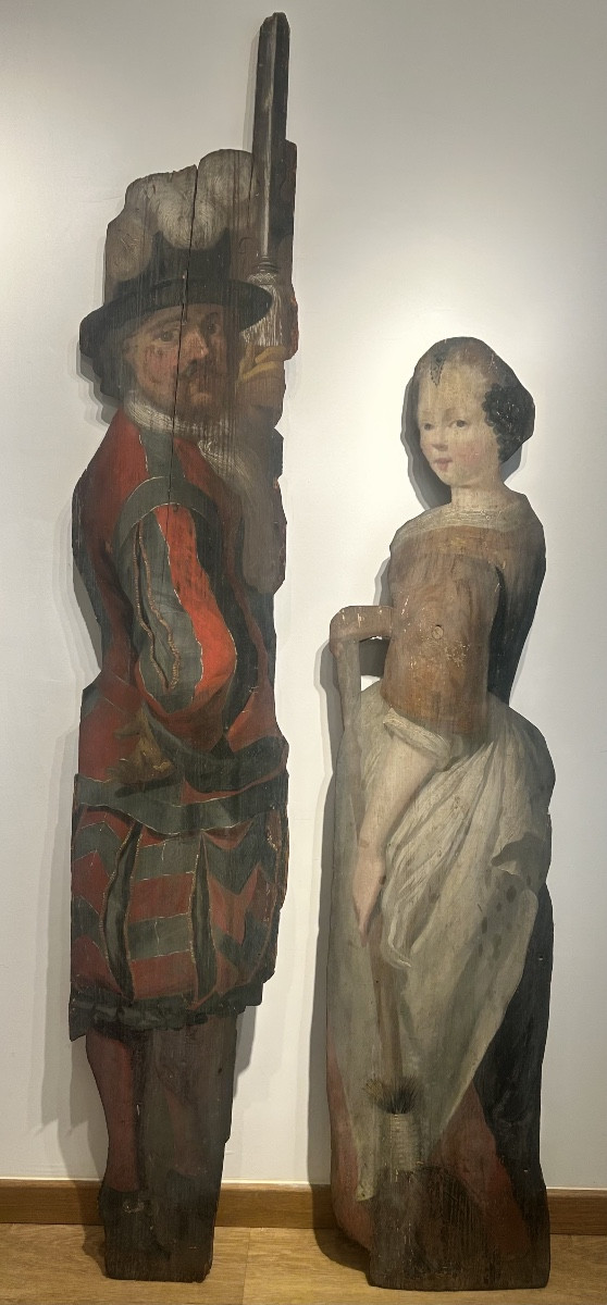 Pair Of Flemish Dummy Boards, Late 17th And Early 18th Century 