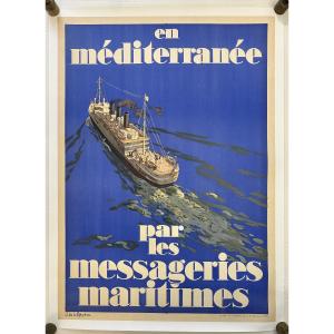 D’après Jean De La Meziere, En Méditerranée Pour Les Messageries Maritimes 