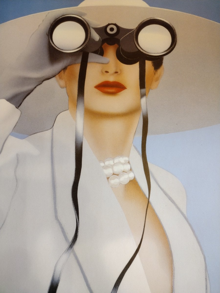 Proantic: Rare Original Louis Vuitton Poster By Razzia / Longchamp 198