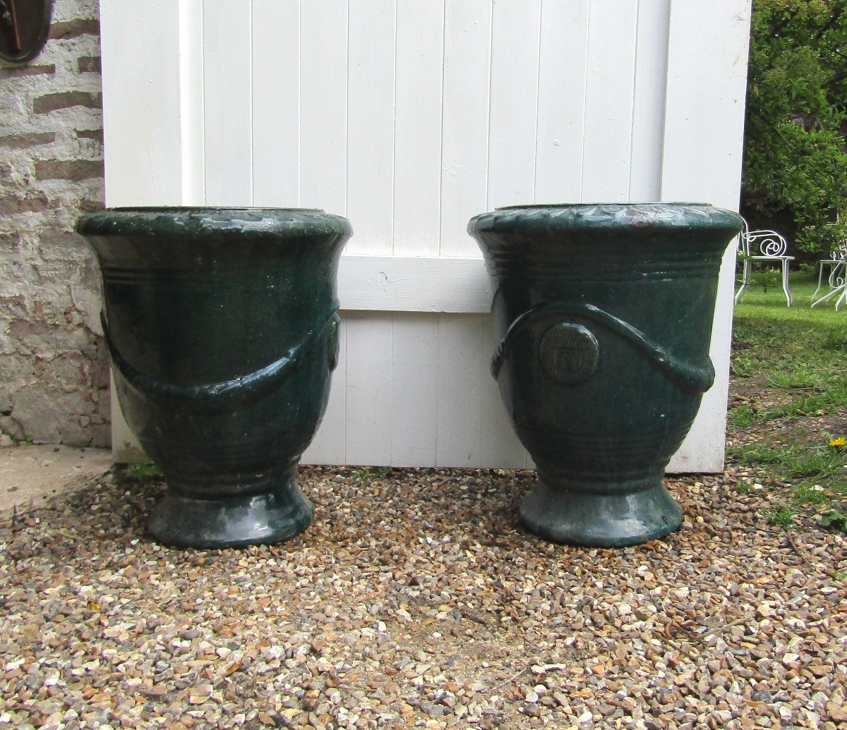 Pair Of Garden Vases