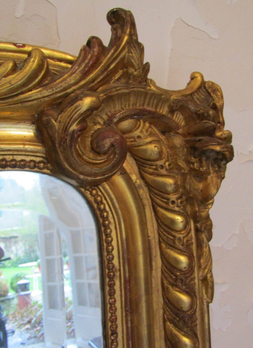 Louis XV Golden Mirror-photo-3