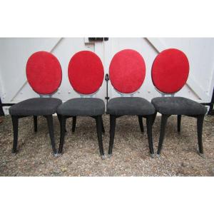 Suite Of Four Medallion Chairs