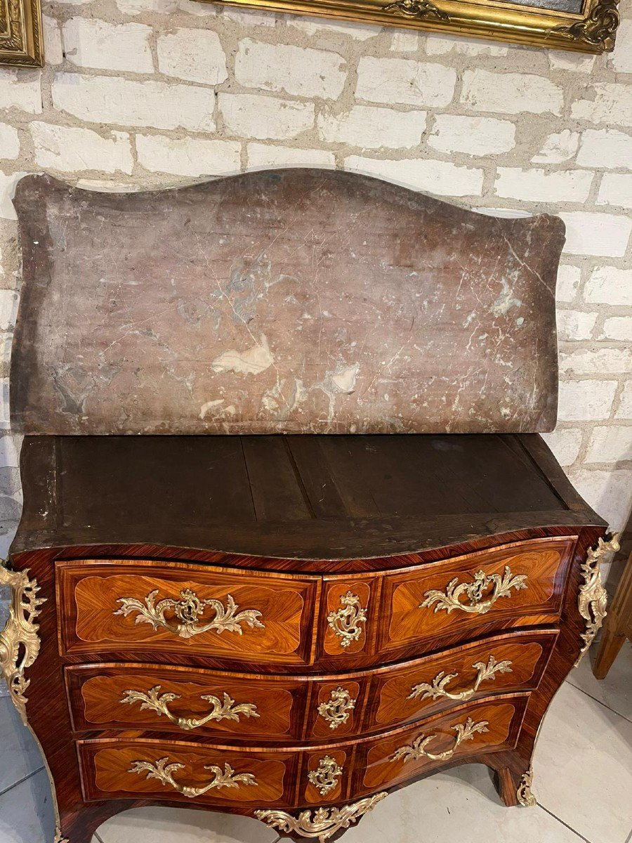 COMMODE  18ème époque Louis XV ESTAMPILLEE DURAND-photo-7