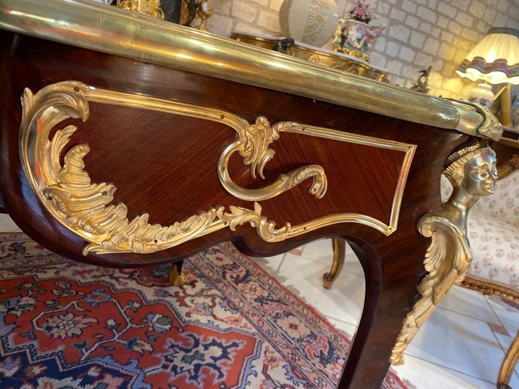 Louis XV Style Desk In The Taste Of Charles Cressent-photo-6