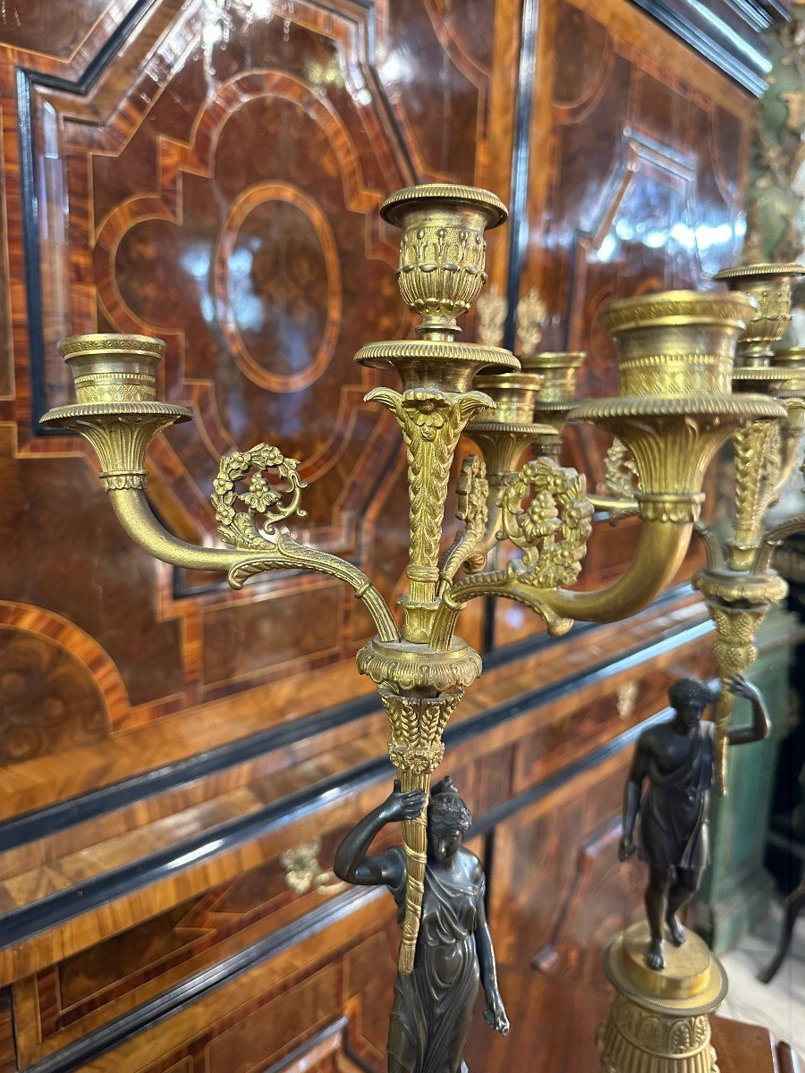 Pair Of Empire Period Candelabra-photo-1