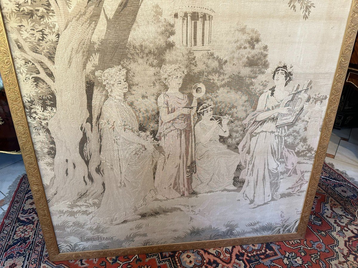 19th Century Tapestry By Lionel Peraux-photo-2