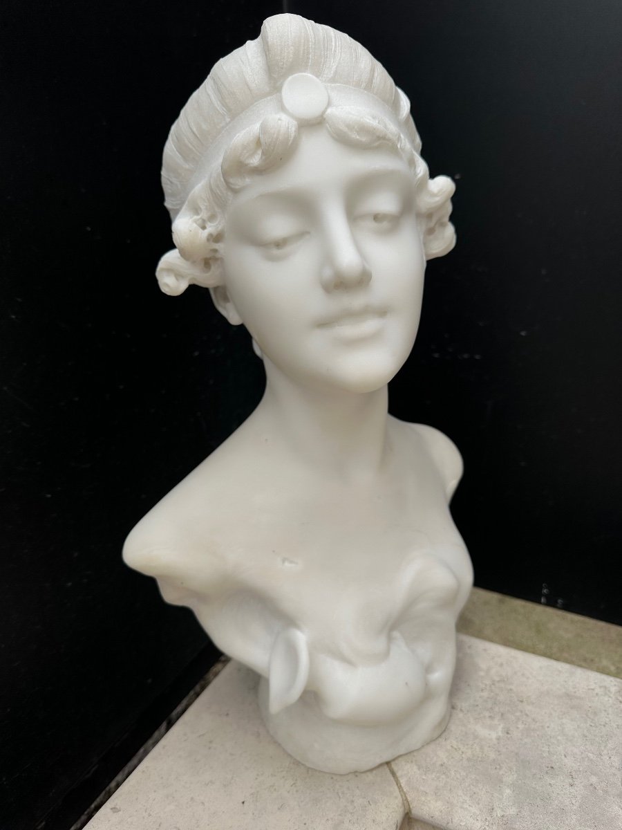 Marble Bust Of Woman