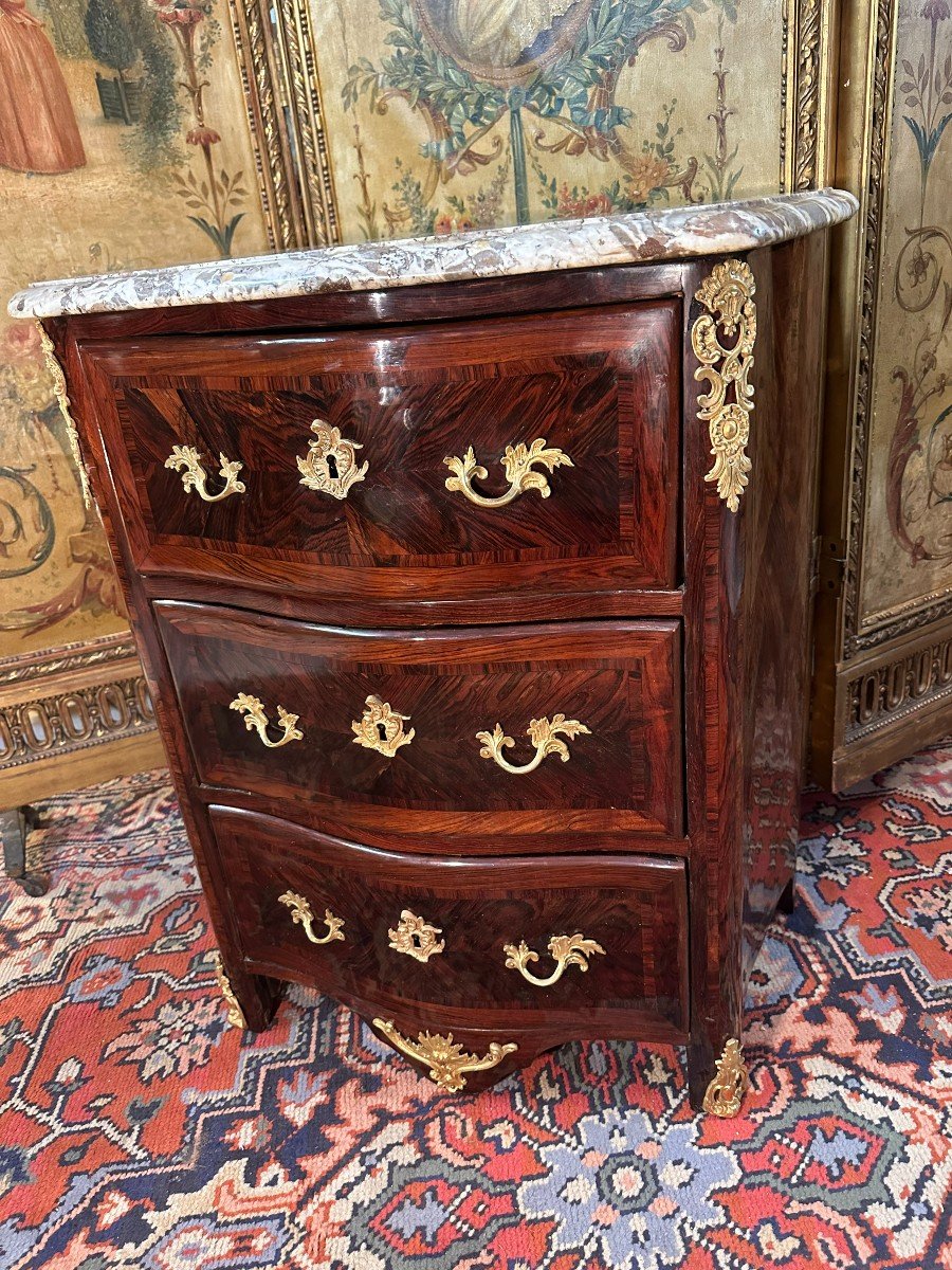 Small Chest Of Chest 18th Louis XV Period-photo-2