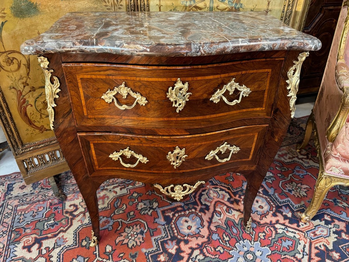 COMMODE EPOQUE LOUIS XV ESTAMPILLE J-B SAUNIER