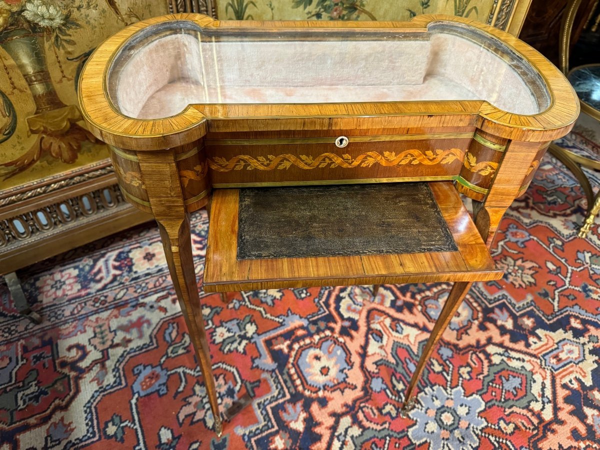 Louis XVl Period Showcase Table -photo-4