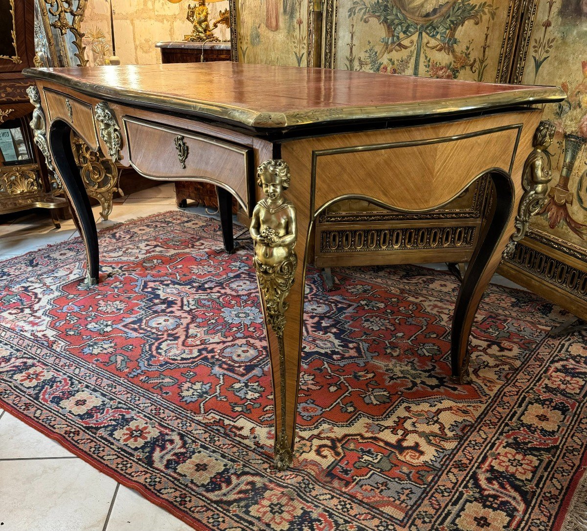Louis XV Style Flat Desk -photo-3