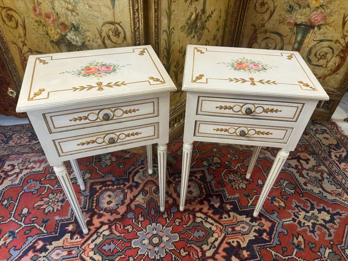 Pair Of Louis XV Style Bedside Tables