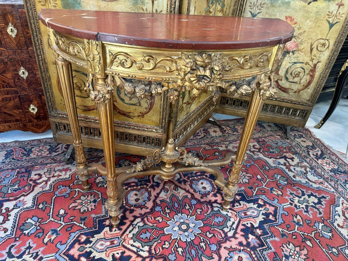 Napoleon III Period Console Table-photo-3