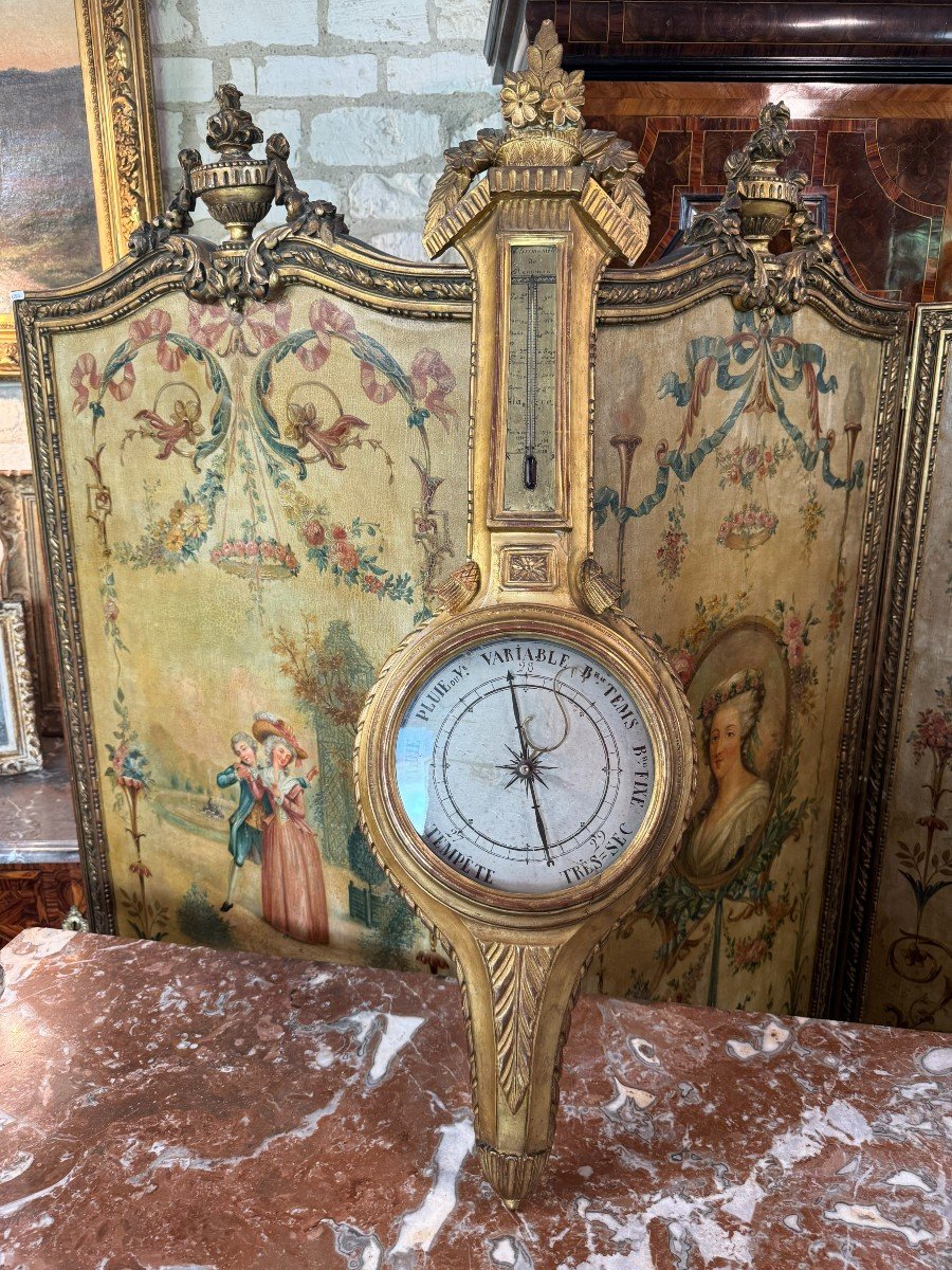 Barometer - Louis XVI Period Thermometer