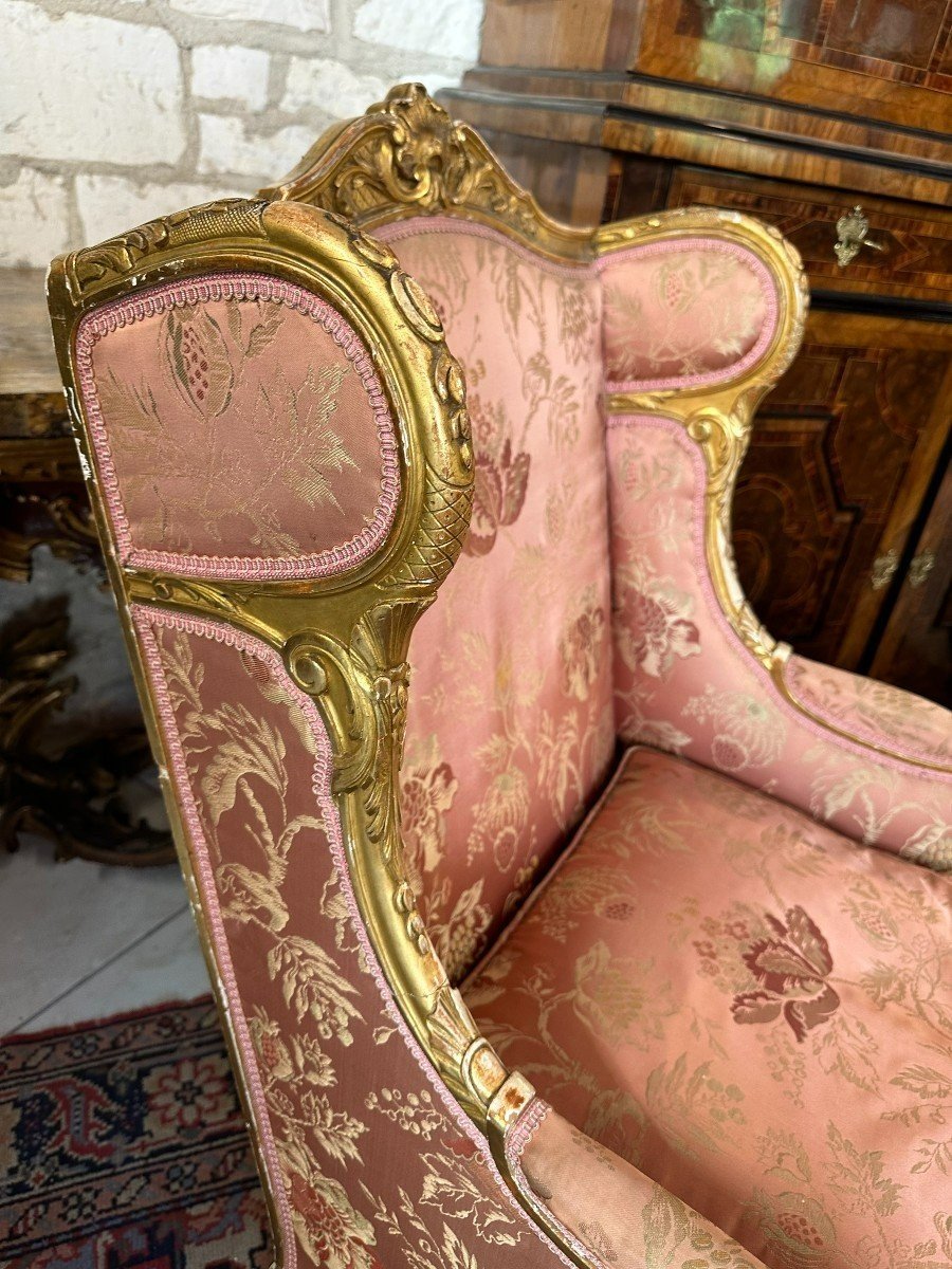 PAIRE DE BERGERES DITES A OREILLE  DE STYLE LOUIS XV-photo-3