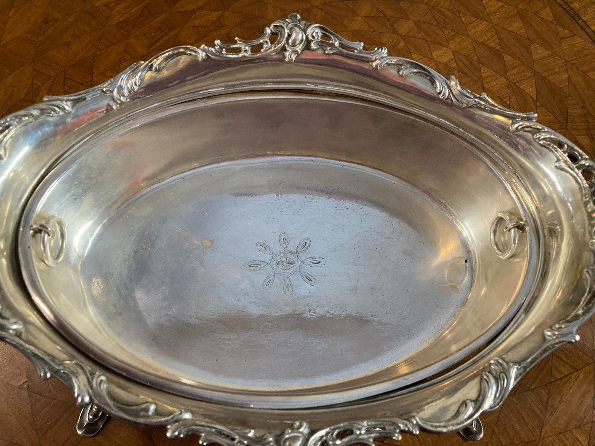 Louis XV Style Sterling Silver Table Planter-photo-2