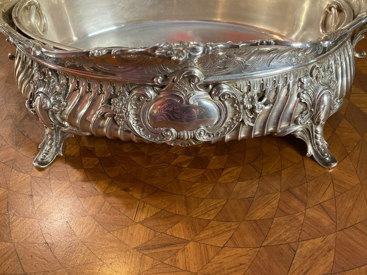 Louis XV Style Sterling Silver Table Planter-photo-3