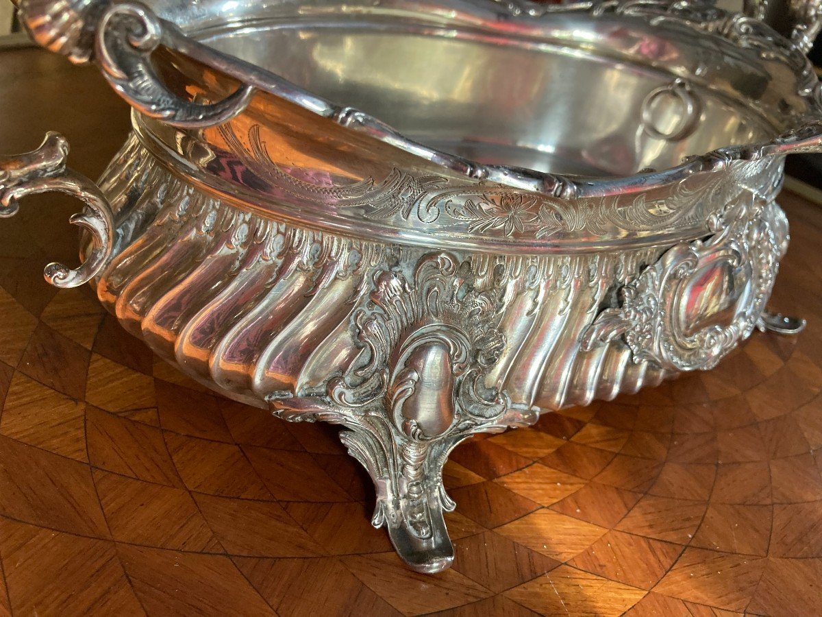 Louis XV Style Sterling Silver Table Planter-photo-7