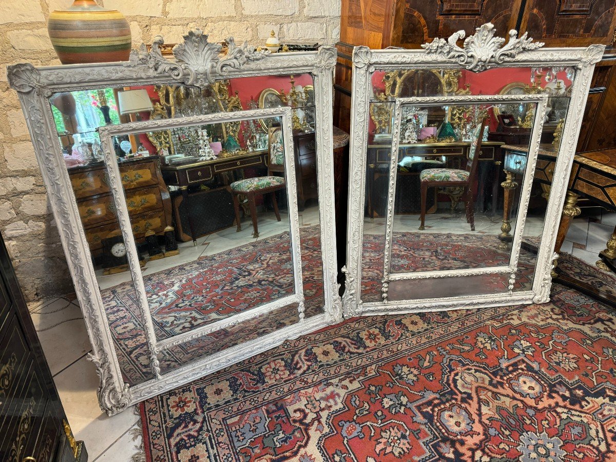 Pair Of Louis XV Pareclosed Mirrors