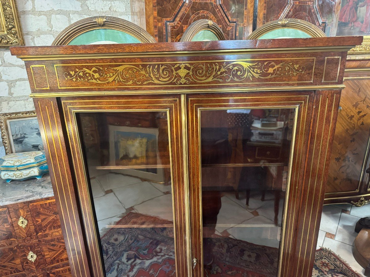 Library - Louis XVI Style Display Cabinet-photo-3