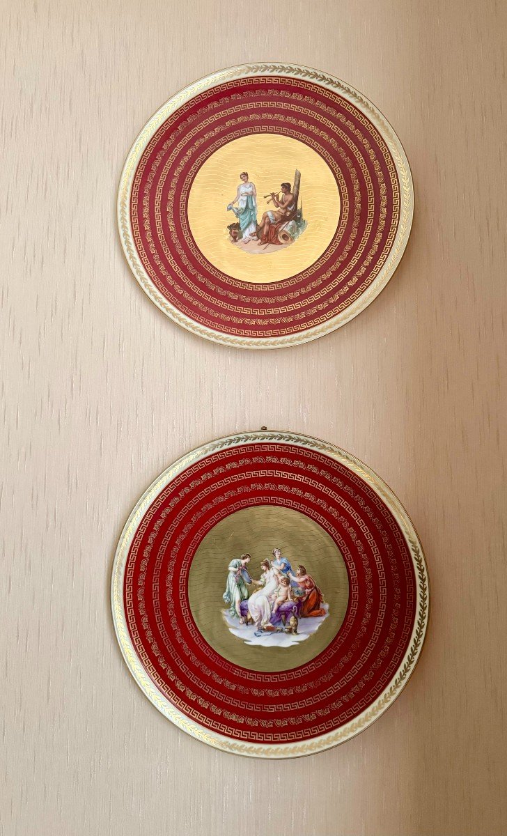 Pair Of Italian Porcelain Dishes