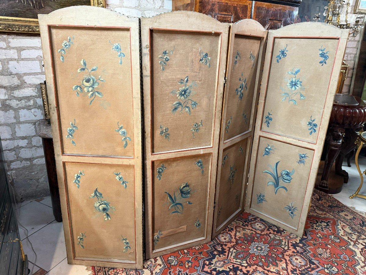 Louis XVI Style Four-leaf Screen-photo-7