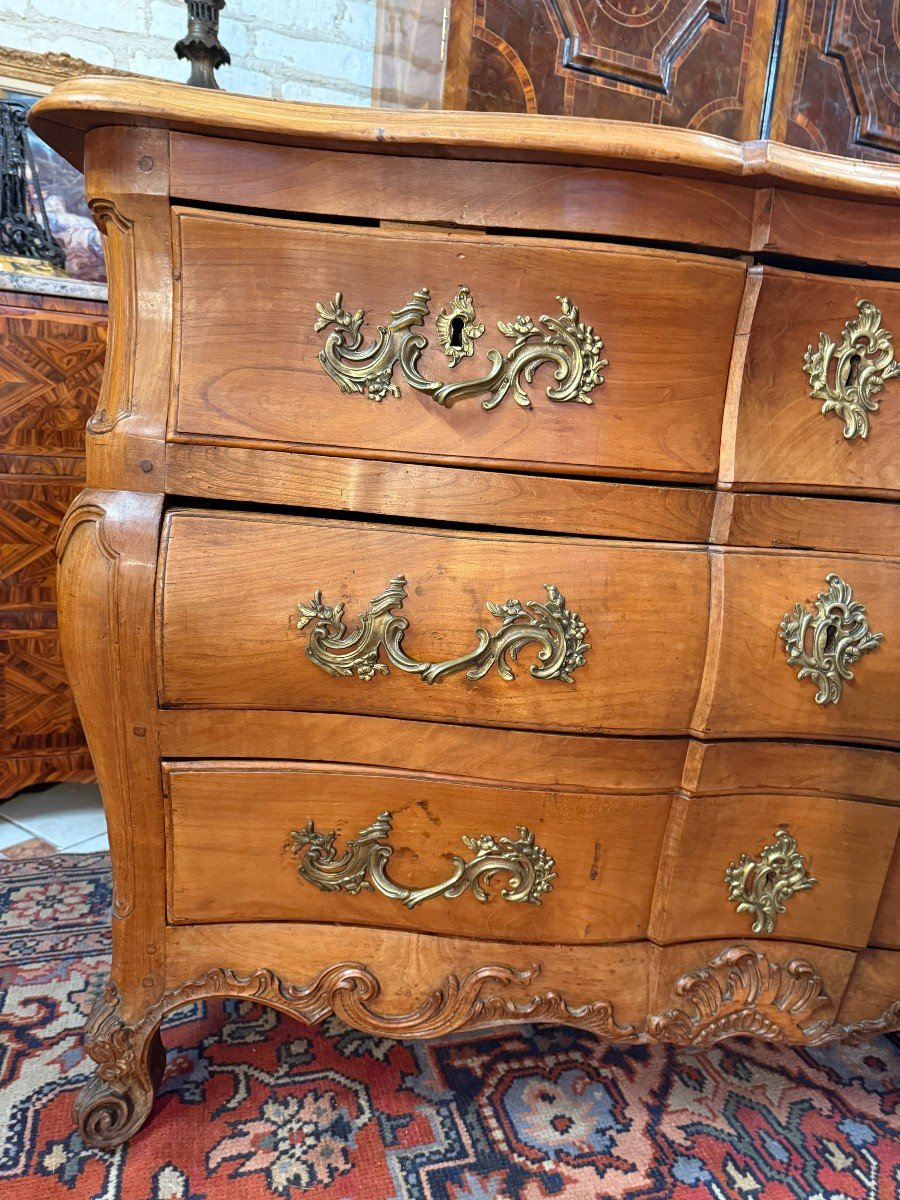 Tomb-shaped Commode In Louis XV Style - 18th Century-photo-2