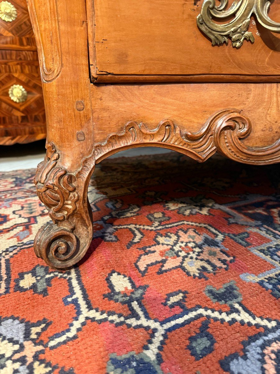 Tomb-shaped Commode In Louis XV Style - 18th Century-photo-3