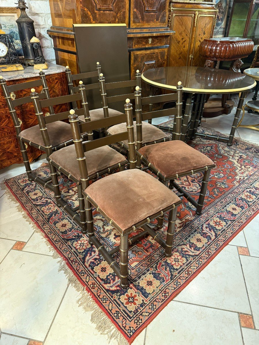 Dining Room Set (table And Chairs) Vintage Year 1970-photo-3