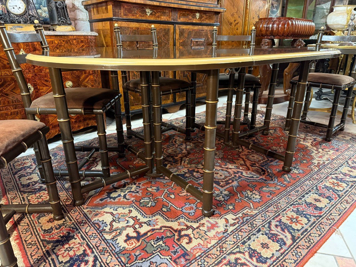 Dining Room Set (table And Chairs) Vintage Year 1970-photo-1