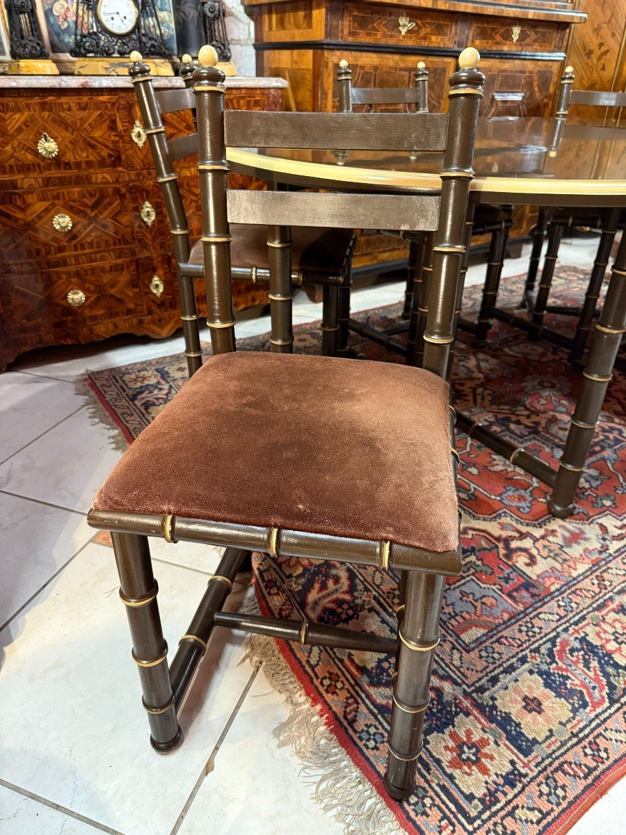 Dining Room Set (table And Chairs) Vintage Year 1970-photo-2