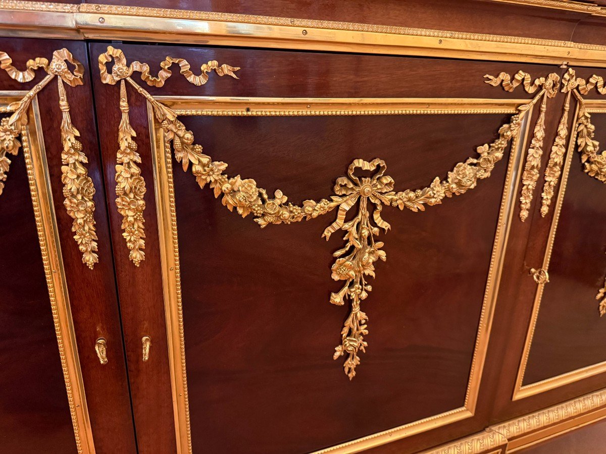 Louis XVI Style Sideboard In The Style Of Adam Weisweiler-photo-2