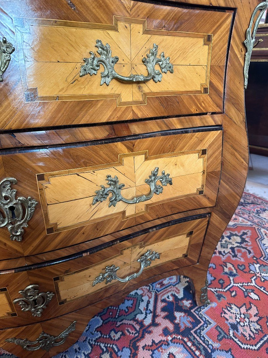 COMMODE LOUIS XV 18ème TRAVAIL EST DE LA FRANCE-photo-4