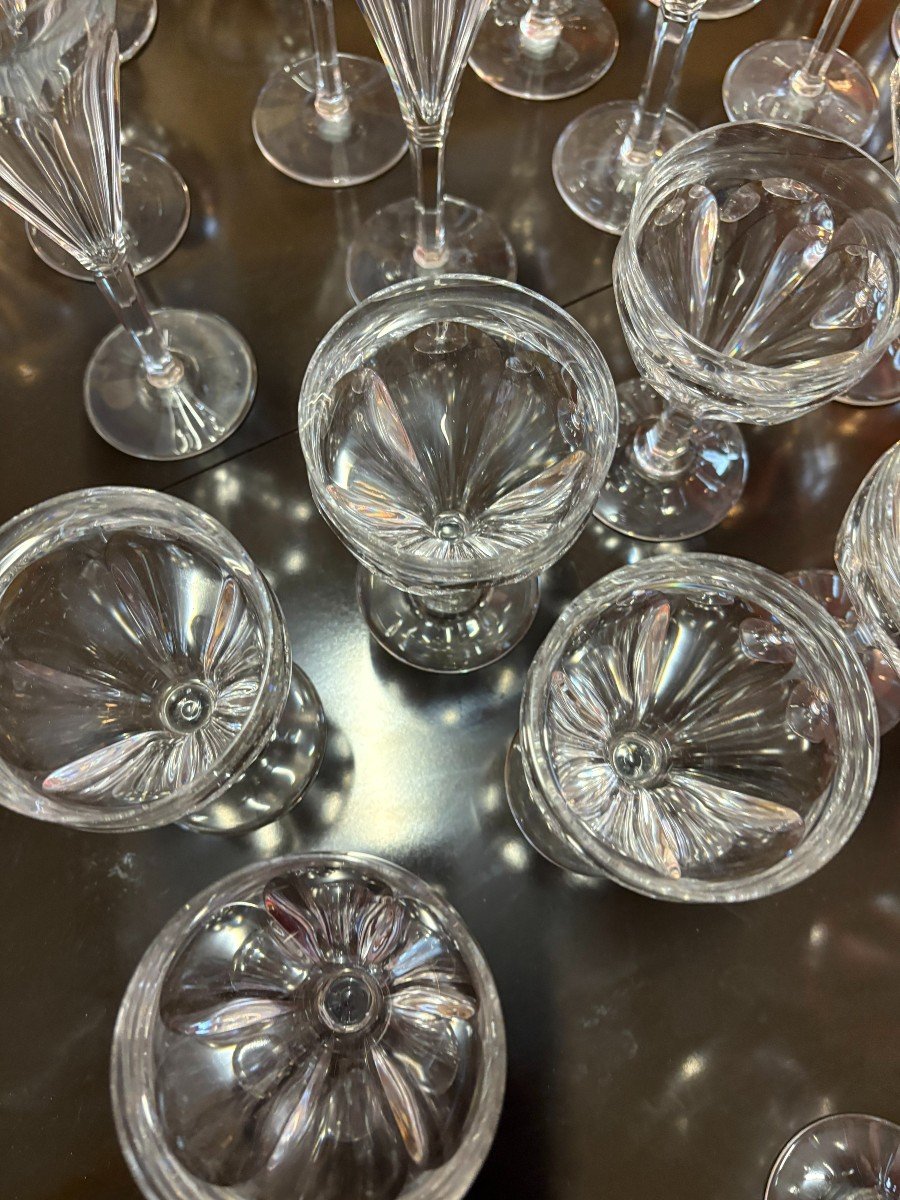  Service Of 48 Glasses From The Baccarat Manufacturer-photo-5