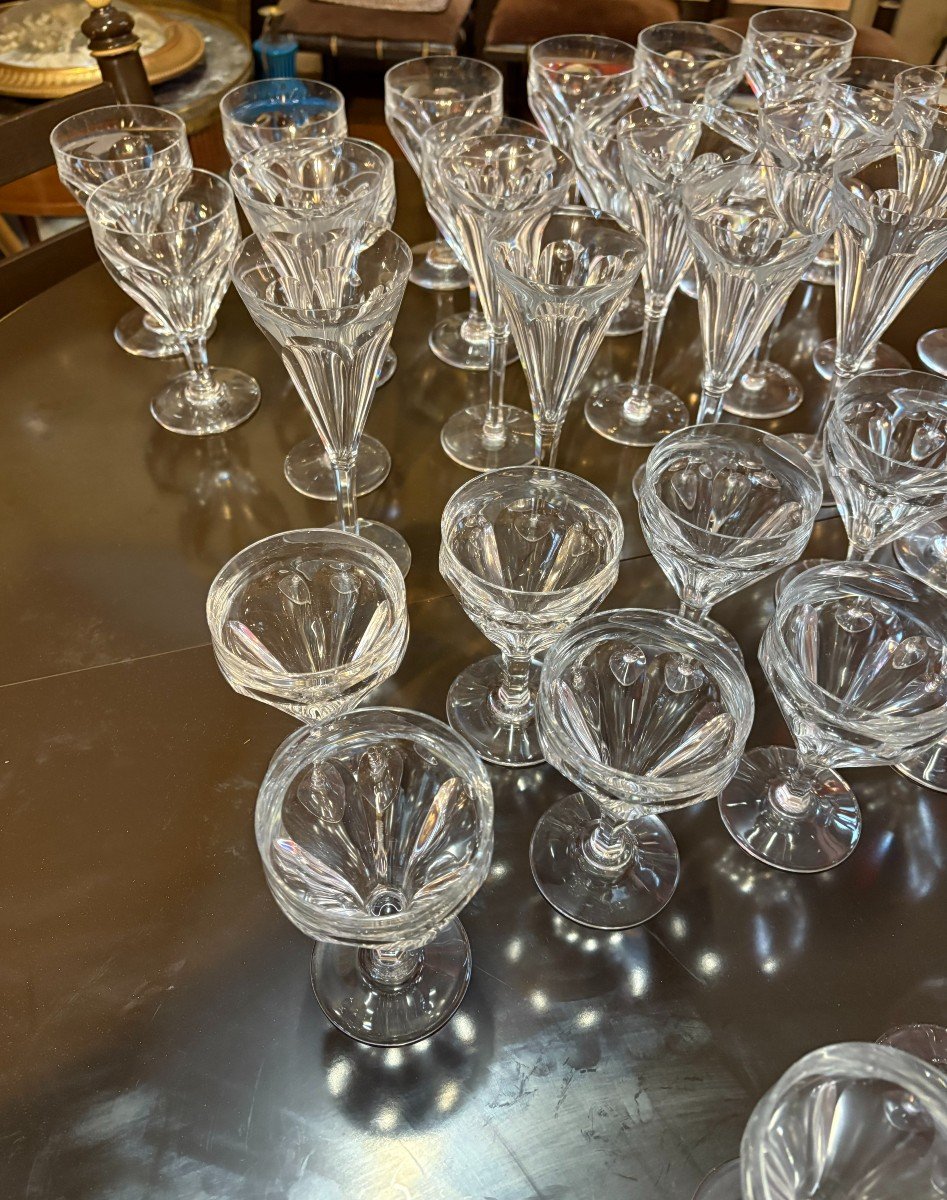  Service Of 48 Glasses From The Baccarat Manufacturer-photo-6