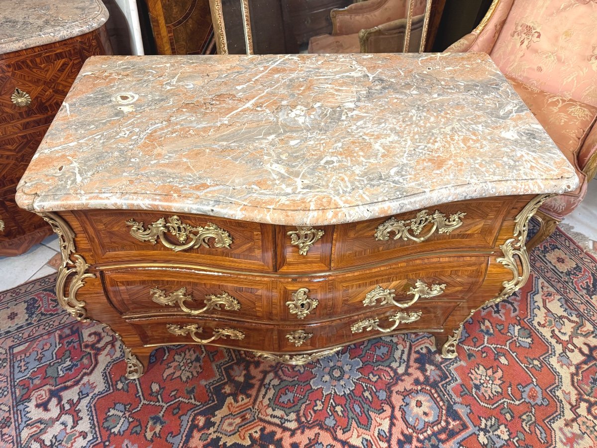 Louis XV Tomb Chest Of Drawers - 18th Century-photo-1