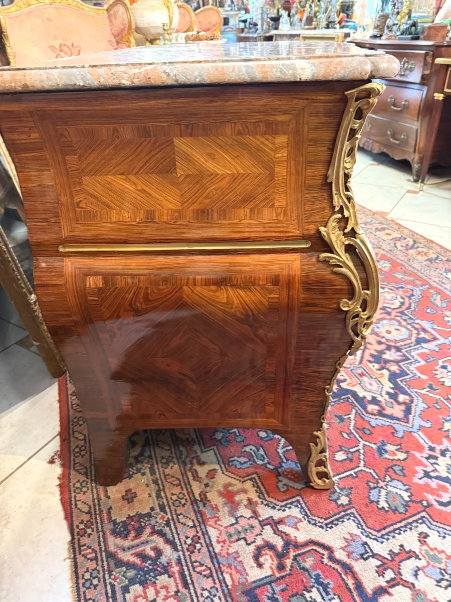 Louis XV Tomb Chest Of Drawers - 18th Century-photo-3