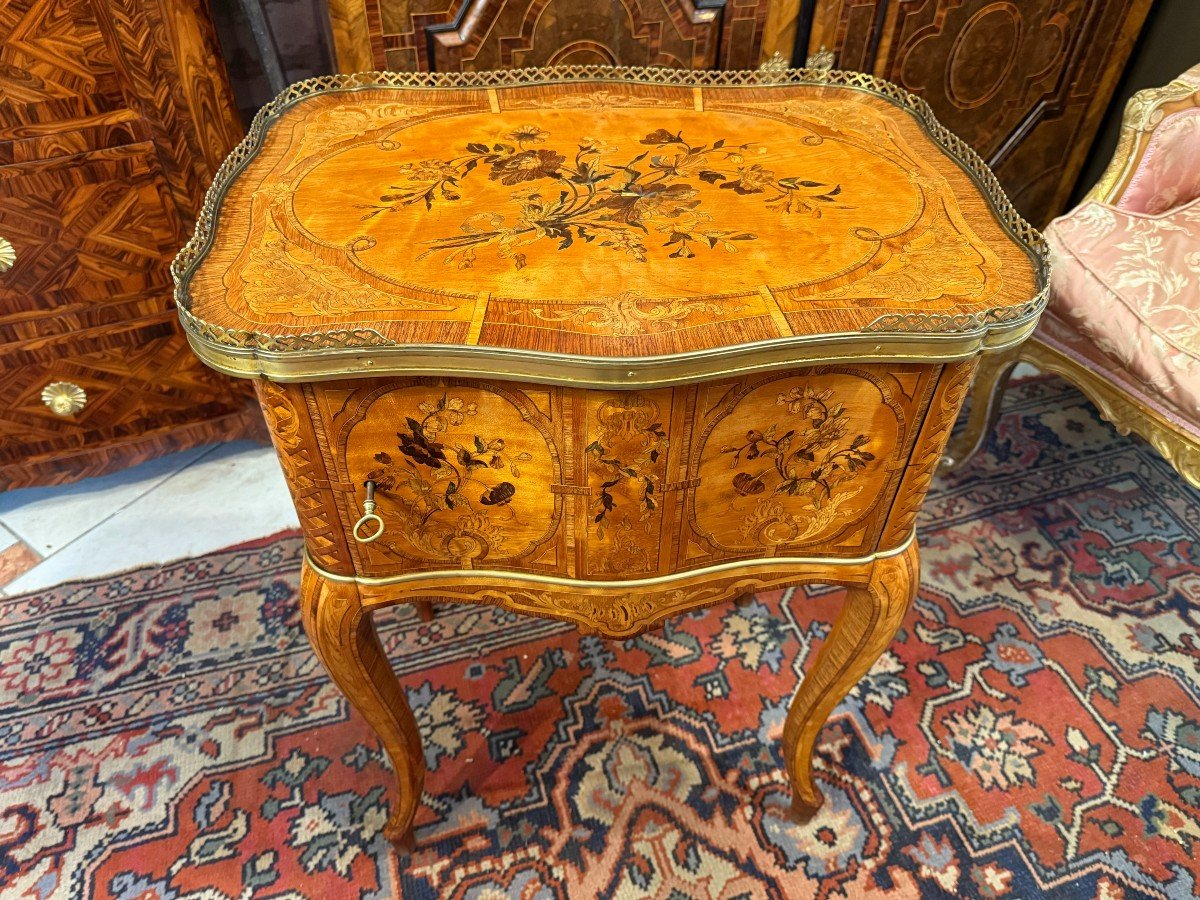 Louis XV Chiffonniere Table – 19th-photo-2