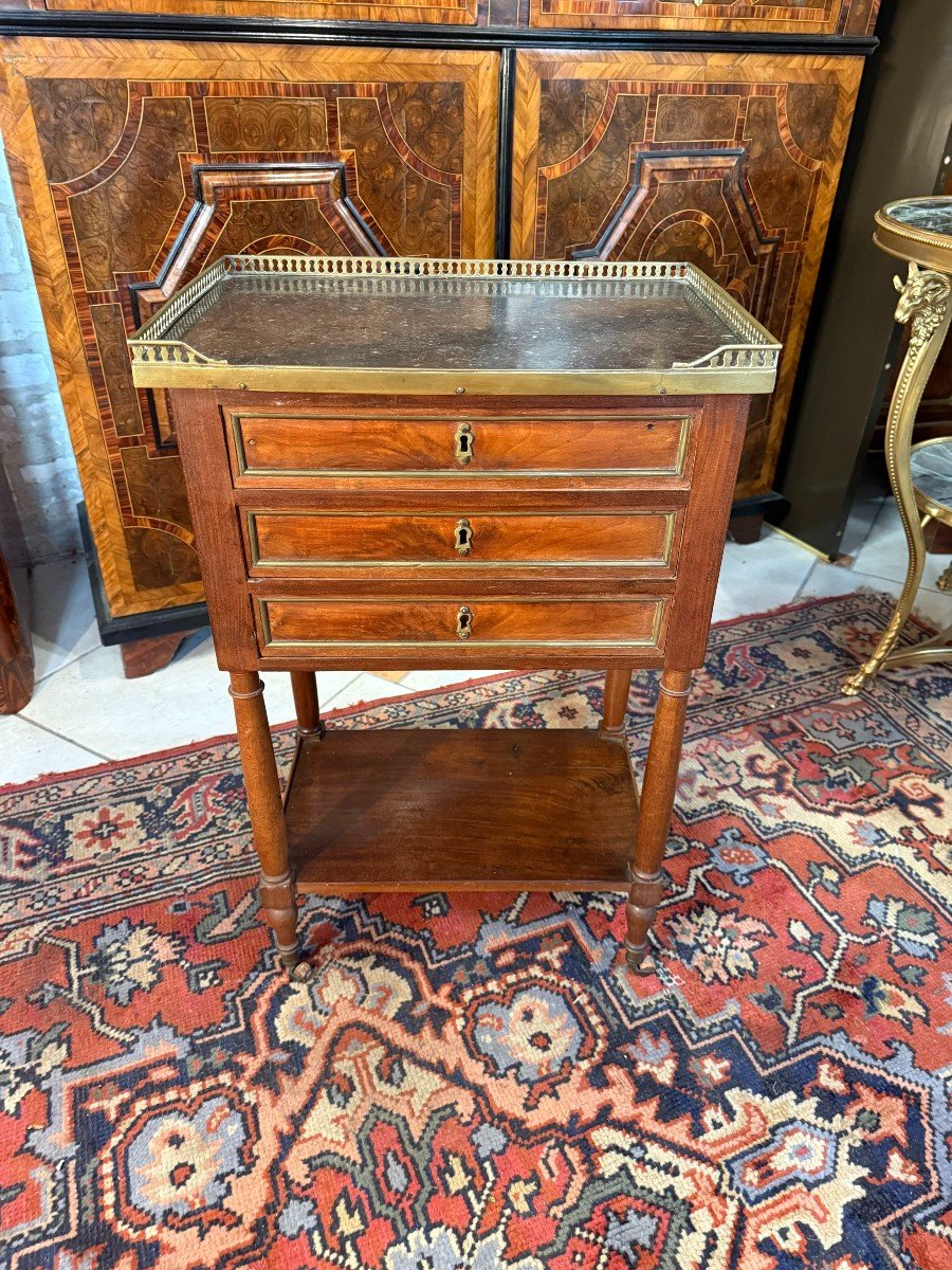 Louis XVI Period Coffee Table Known As "chiffonniere"