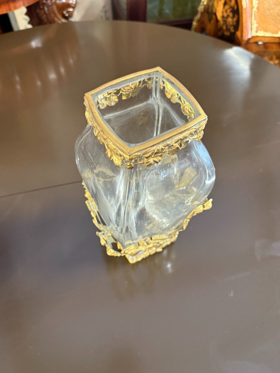 Art Nouveau Crystal Vase Attributed To Baccarat -photo-3