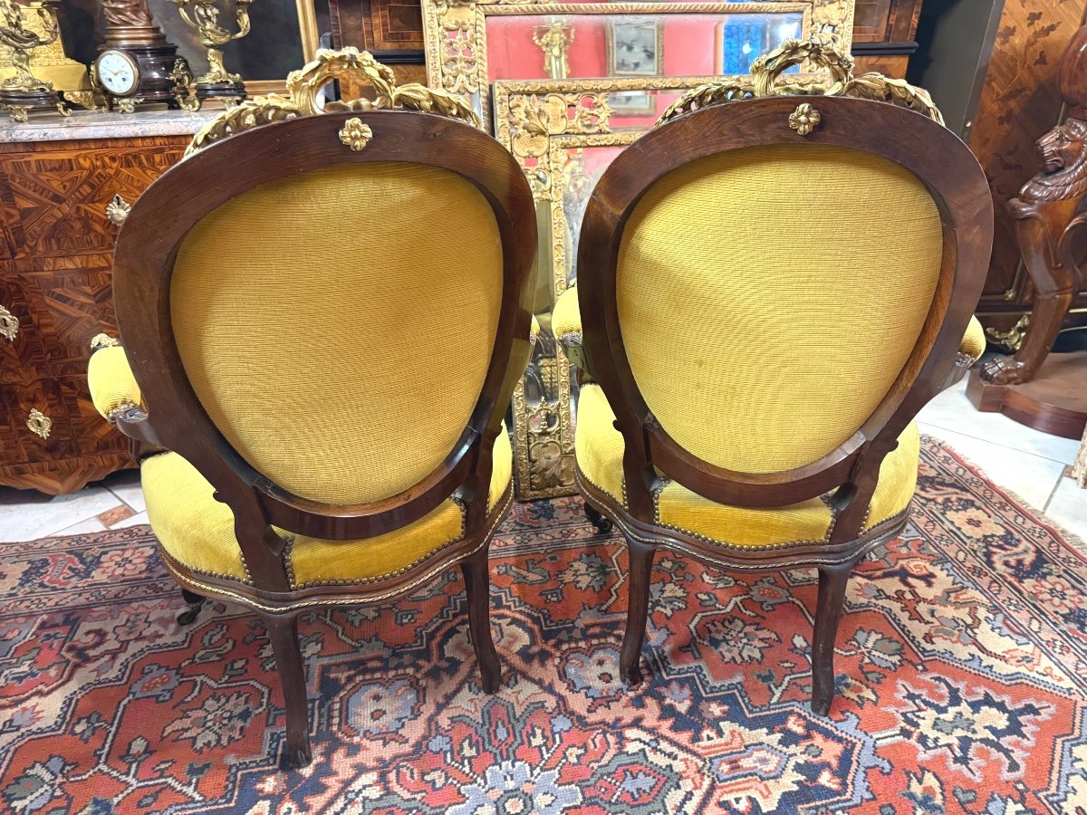 PAIRE DE FAUTEUIL EPOQUE NAPOLEON III-photo-3