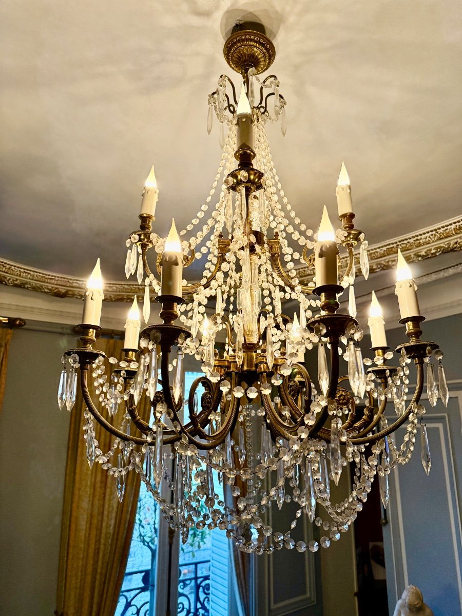 Louis XV Style Tassel Chandelier -photo-2