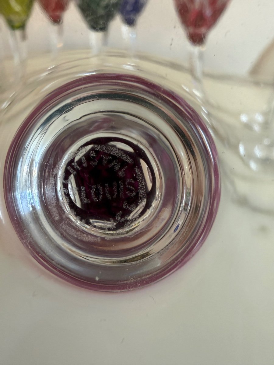 DOUZE VERRES SAINT LOUIS MODELE CHANTILLY-photo-2