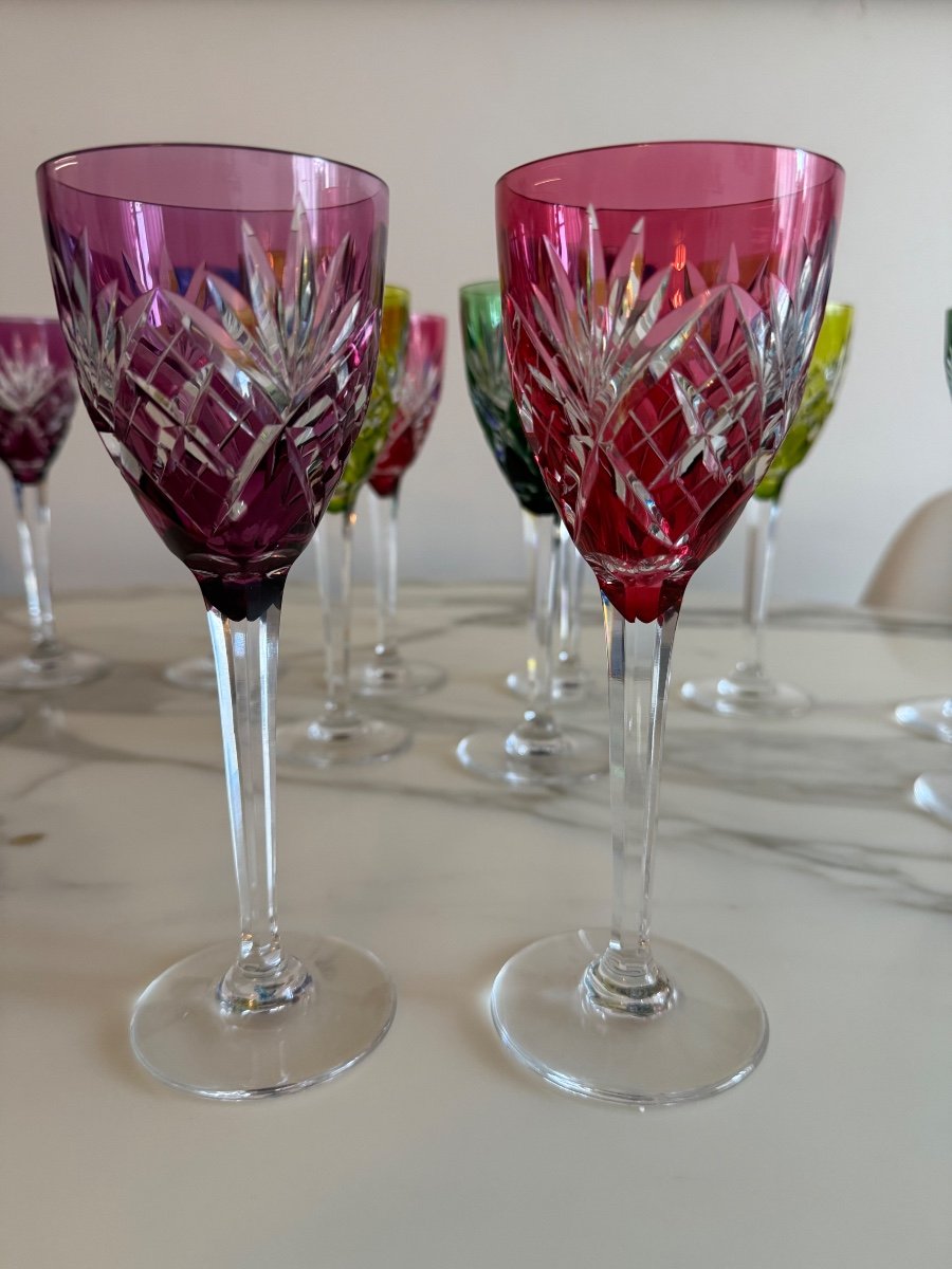 DOUZE VERRES SAINT LOUIS MODELE CHANTILLY-photo-3