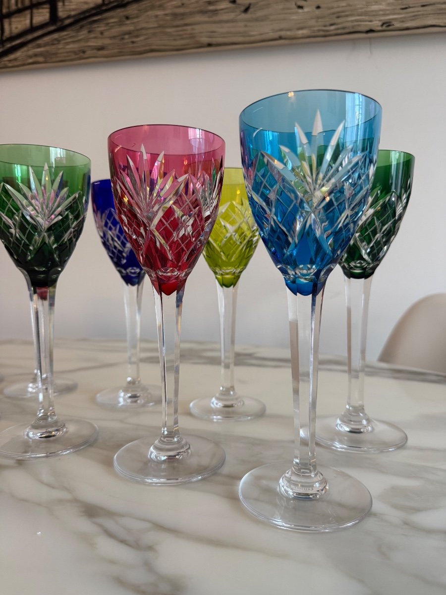 DOUZE VERRES SAINT LOUIS MODELE CHANTILLY-photo-2