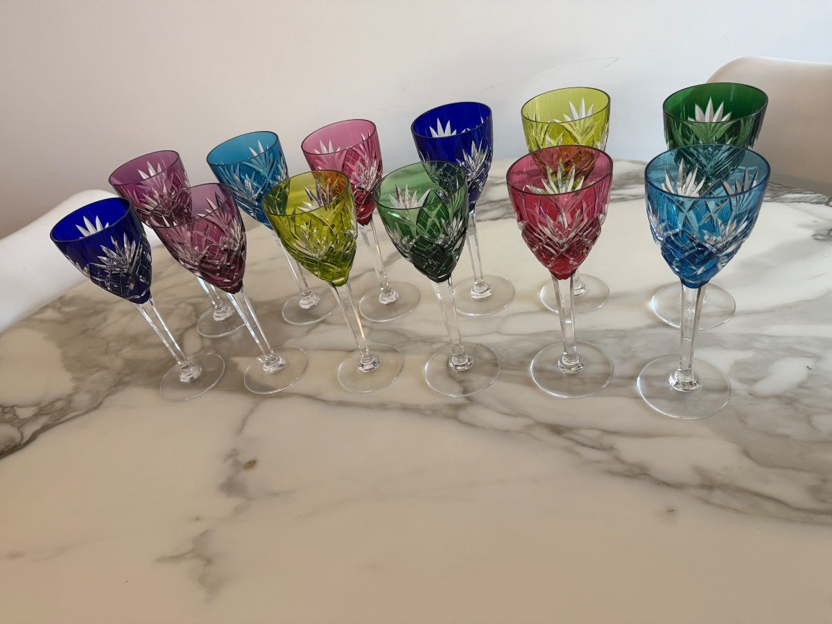 DOUZE VERRES SAINT LOUIS MODELE CHANTILLY-photo-4