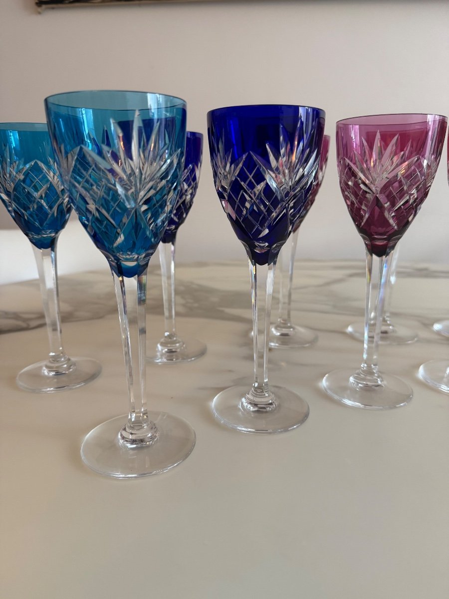 DOUZE VERRES SAINT LOUIS MODELE CHANTILLY-photo-5