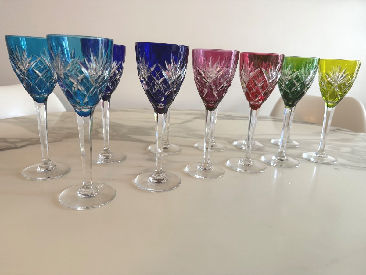 DOUZE VERRES SAINT LOUIS MODELE CHANTILLY-photo-7