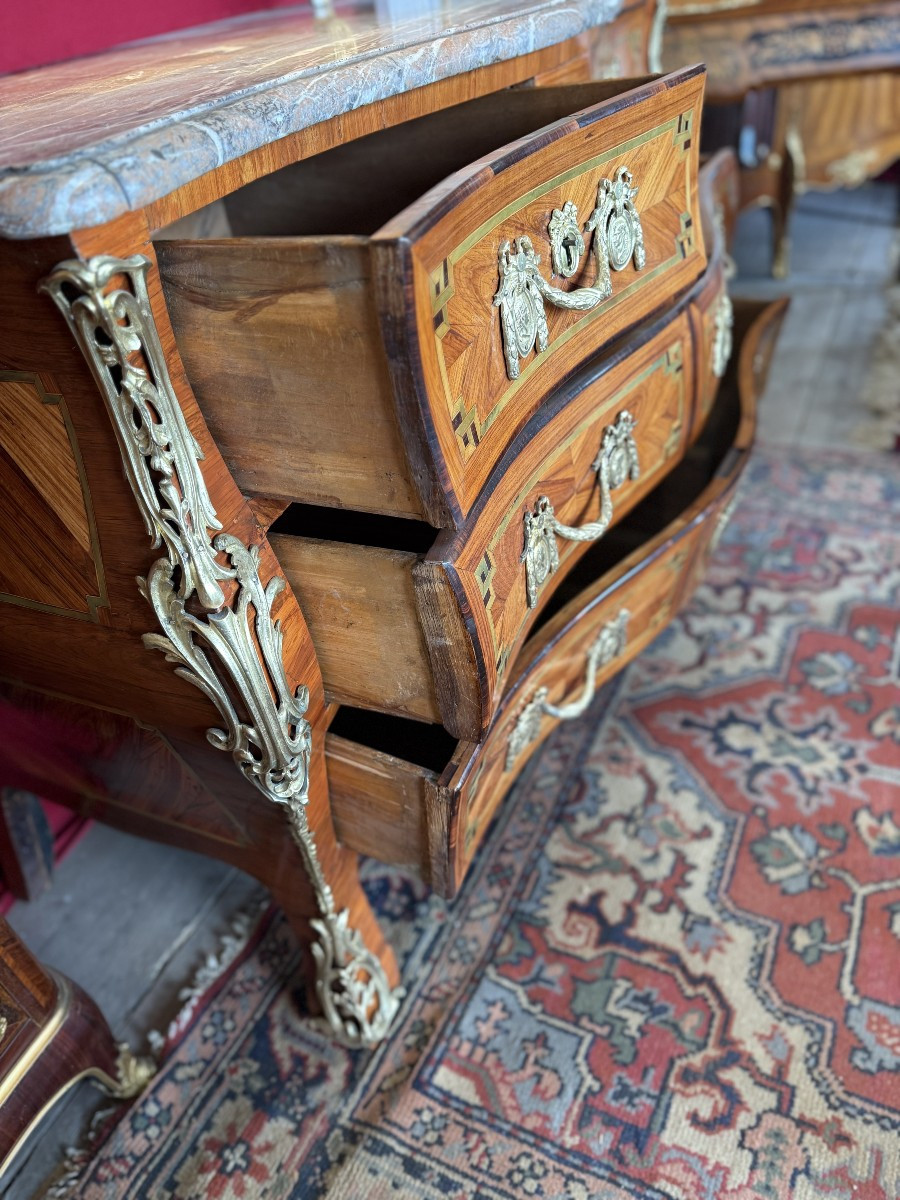 Louis XV Period Tomb Chest Of Drawers - 18th Century-photo-3