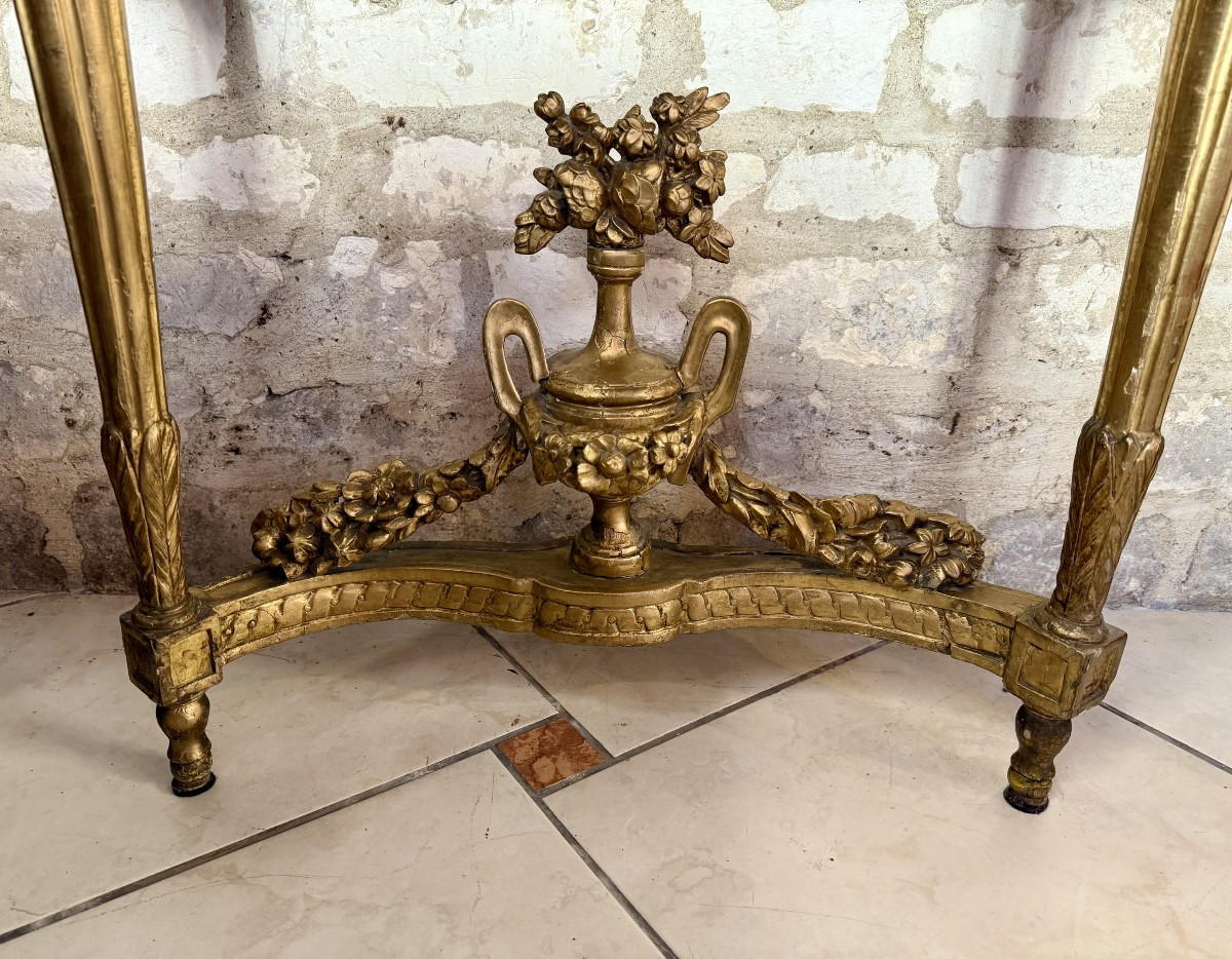 Louis XVI Giltwood Console - 18th Century-photo-3